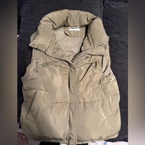 Bershka green Puffer Vest